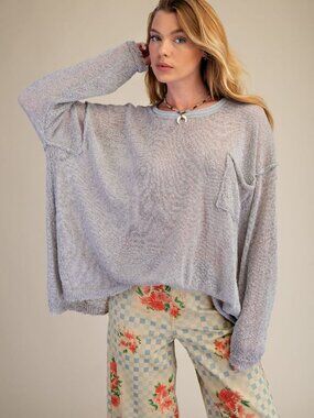 Easel Lightweight Boxy Sweater